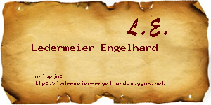 Ledermeier Engelhard névjegykártya