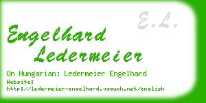 engelhard ledermeier business card